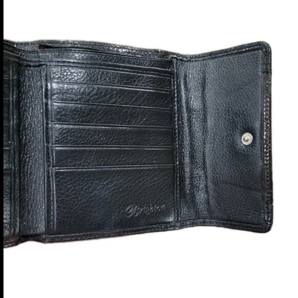 Brighton Black Embossed Leather Wallet - Hearts & Paisley Design - Elegant Style - Picture 8 of 12